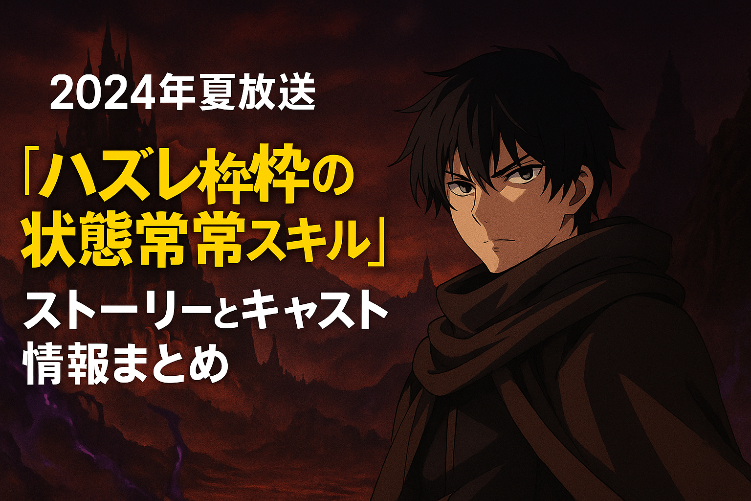 『ハズレ枠の状態異常スキル』アニメ化!ストーリーとキャスト情報まとめ | 趣味のブログ